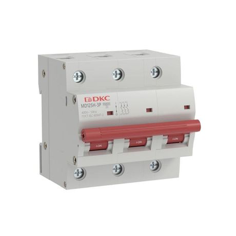 Автоматический выключатель модульный YON max типа MD125H, 6кА, 3 полюса, хар-ка C, 125А | MD125H-3PC125 DKC ДКС