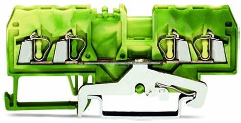 Клемма 4-х проводная с заземл. Желто-зеленая (уп/100шт) | 280-837 WAGO