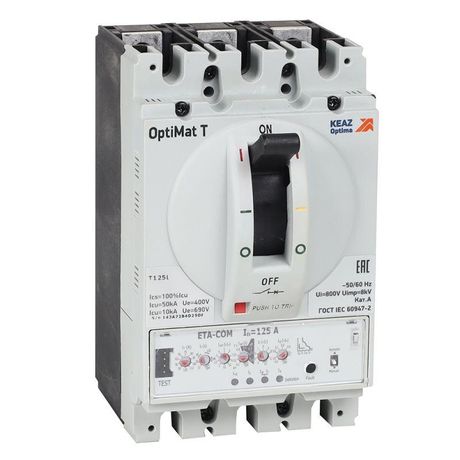 Выключатель автоматический OptiMat T125S ETA-COM 32A 3P | 356542 КЭАЗ