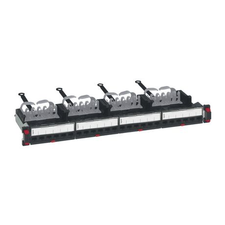 Патч панель укомплектованная 19дюйм 1U категория 5е FTP 24хRJ 45 Leg 033751 Legrand