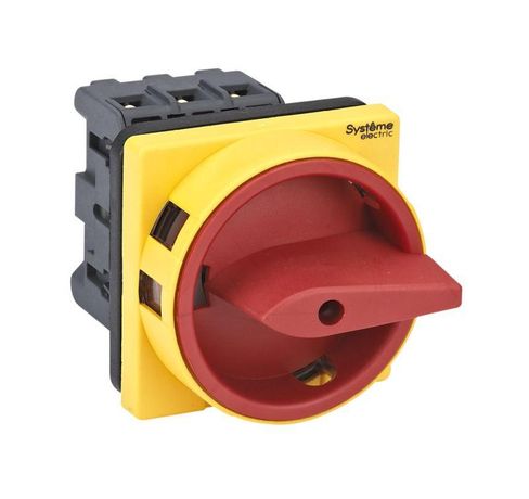 КРАСНОЙ РУКОЯТКОЙ НА ДВЕРЦУ 4 ВИНТАМИ - MSD25310R ВЫКЛЮЧАТЕЛЬ-РАЗЪЕДИНИТЕЛЬ 3P 25A С APC