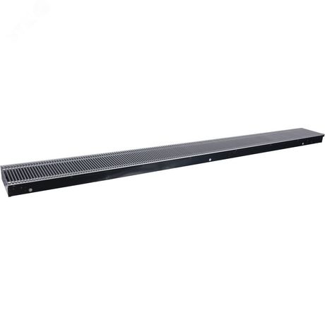 Конвектор внутрипольный SCQ 75.240.2500 с принудительной конвекцией (решетка роликовая, анодированный алюминий) - SCQ-1100-0724250 STOUT RG008TBK6CDCB1