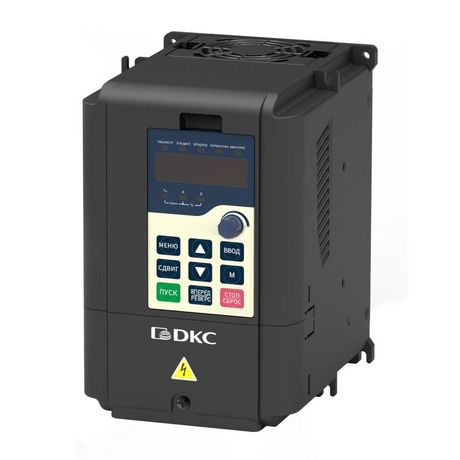 Преобразователь частоты, 1ф. питание 220В, выходная мощность 0,75 кВт, встроенный тормозной прерыватель и ЭМС фильтр | V2000-S0P75G DKC ДКС