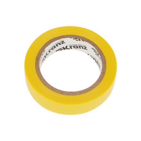 Изолента ПВХ 0.13х15мм 10м желт. (уп.10шт) Kranz KR-09-2002