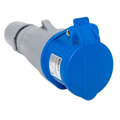 Розетка переносная 213 2Р+РЕ 16А 220В IP44 EKF PROXIMA | ps-213-16-220-PRO