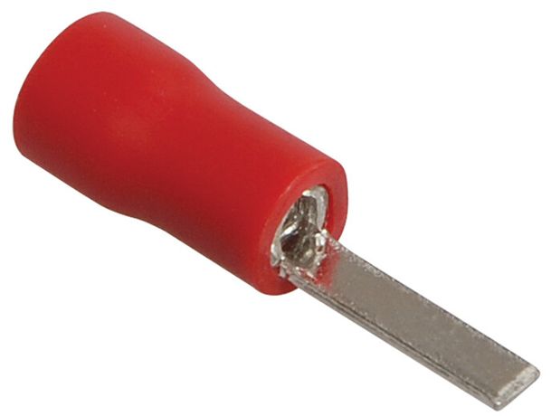 Наконечник плоский штыревой НпИш 0,5-1,5 красный (100шт) | UNL30-L21-A10 IEK