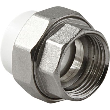 Муфта комбинированная разъемная (американка) ВР Белая 25-1/2 - PA20012 PRO AQUA