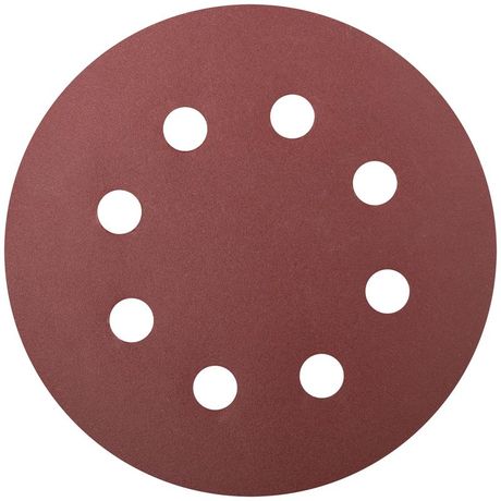 Круги шлифовальные с отверстиями (липучка), алюминий-оксидные, 125 мм, 5 шт Р 240 - 39669 РОС