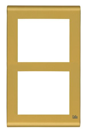 Рамка 2-м вертикал. матов. зол. Cellia Makel 2346707