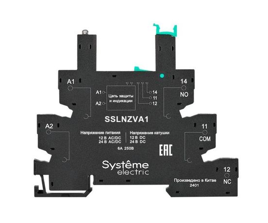 Розетка 24В AC/DC для реле интерфейсного DC, винтовой зажим | SSLNZVA1 SE APC