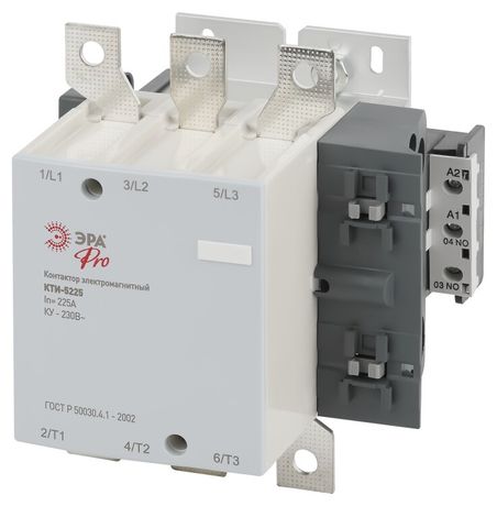 Контактор КТИ-5225 PRO KKT50-225-230-10-E 225А 230В/АС3 | Б0054926 ЭРА