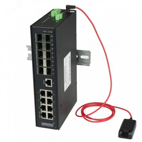 Коммутатор промышленный управляемый (L2+) Ultra PoE SW-808010/ILS(port 90Вт 720Вт) Gigabit Ethernet на 8GE + 10 GE SFP порта с функцией мониторинга температуры/ OSNOVO 13747 90W,720W) OSNOVO арт. 13747