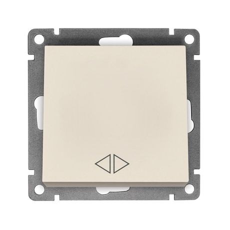 Переключатель перекрестный 1-кл. СП Афина 10А IP20 механизм слоновая кость (ivory) UNIVersal A0024-I Союз