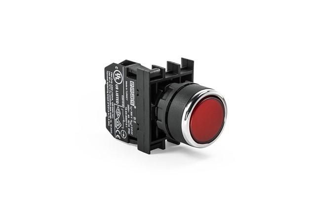 Кнопка нажимная круглая красн. (1НЗ) EMAS B200DK