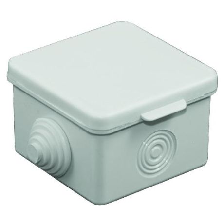 Коробка распаячная ОП 65х65х50мм с гермовводами сер. Урал Пак КО-51017065-150 У.ПАК