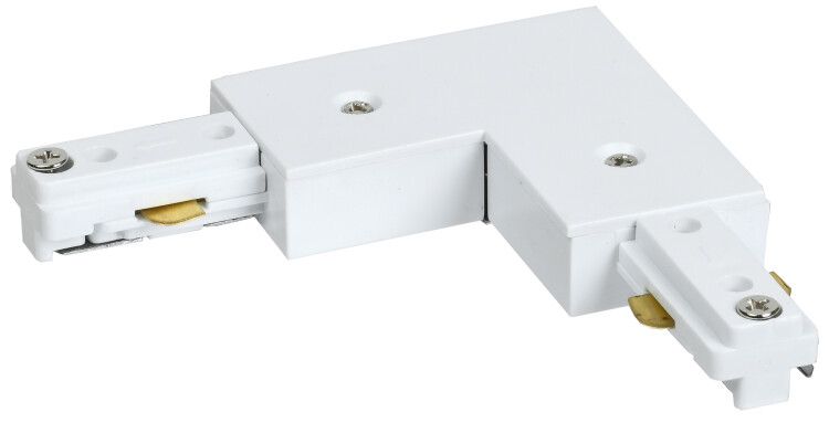 Соединитель L-образный для однофазного шинопровода осветительного белый | LPK0D-SLU-1-K01 IEK