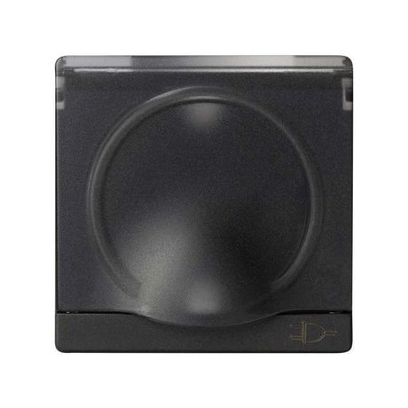 Накладка розетки Simon82 с заземл. крыш. граф. 82090-38