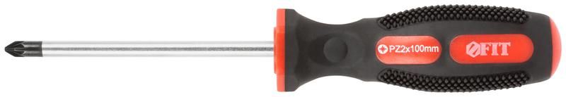 Отвертка Универсал , CrV сталь, прорезиненная ручка, Профи 6 х 100 мм РZ2 - 55154 РОС