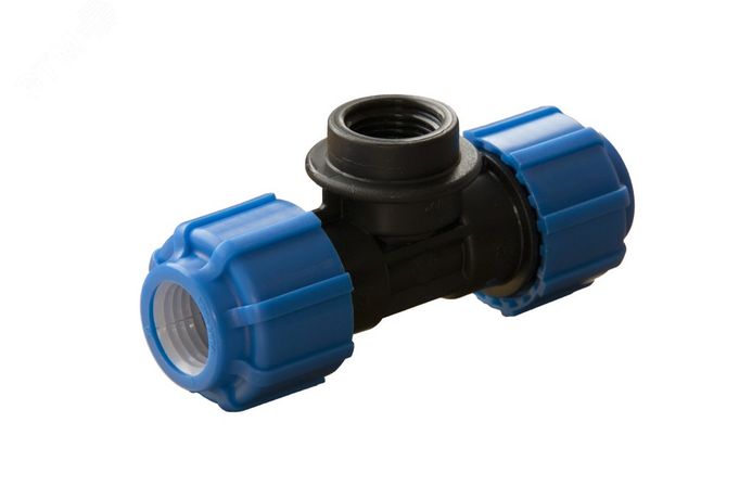 Тройник ПНД компрессионный ВР 32 х 3/4' - 52323432 Политэк