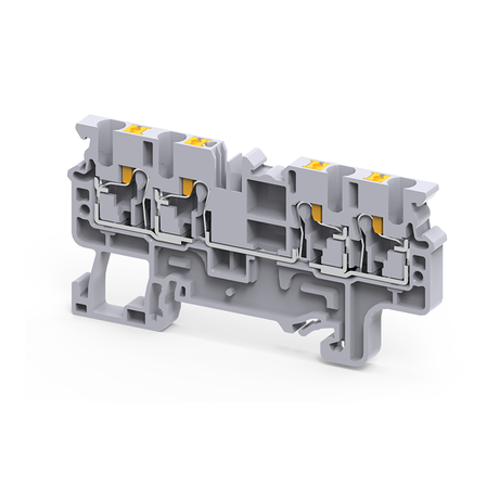 Клемма с 4-мя контактами push-in OptiClip СP-2,5-QUATTRO-(0,2-2,5)-I-BU-синий | 331847 КЭАЗ