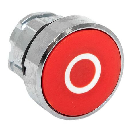 Исполнительный механизм кнопки O XB4 красный плоский возвратный без фиксации IP65 - XB4BA-4162C-65 EKF