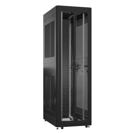 Шкаф серверный 52U 800х1000 передняя дверь: двустворчатая перфорированная IP20. задняя протект IP41. боковые панели: перфорированные. цвет: черный RAL9005 - EX 8052.9462 SYSMATRIX