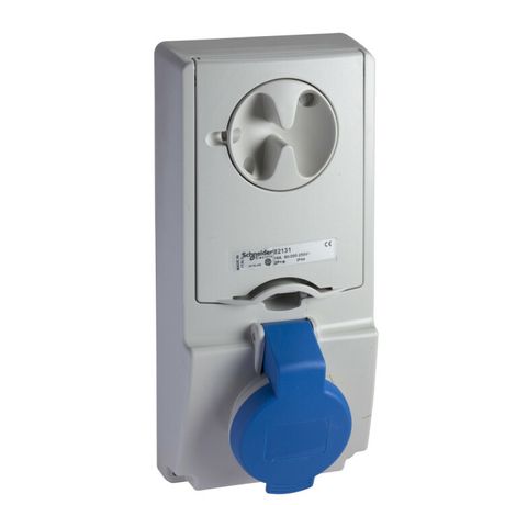 Розетка панельная UNIKA 16А 2P-E 200-250В IP44 SchE 82131 Schneider Electric
