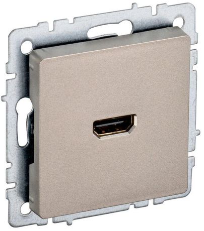 Розетка СП BRITE HDMI РHDMI-0-БрШ механизм шампань IEK BR-H10-K37