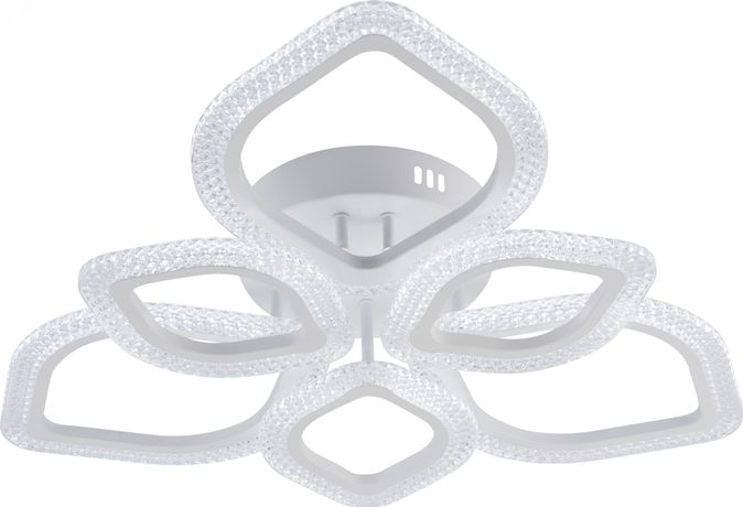 Светильник светодиодный Megan 6110-107 106Вт 2800К-6200К модерн с пультом потолочный Rivoli Б0060842 ЭРА