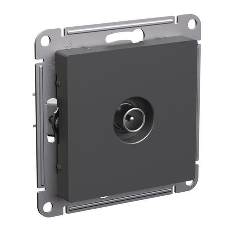 Розетка телевизионная проходная TV AtlasDesign 4дБ механизм базальт SE ATN001492 APC