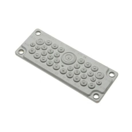 Кабельный ввод мембранный 35 отверстий d=6-32 мм IP65 серый | PR08.26508 Промрукав Строитель