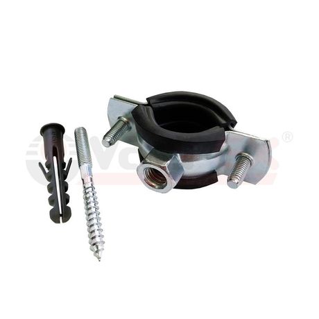 Хомут (РМ) оцинк.с резин. уплотнением 3/4 (26-30) (в компл. шпилька М8х80 и дюбель) (120) - 45WR-28 VALFEX