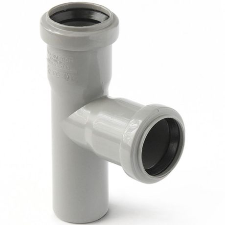 Тройник канализационный (полипропилен) 50x50/87,5град. - 205587 PRO AQUA