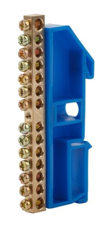 Шина PE "земля" на DIN-изол. ШНИ-8х12-6-Д NO-222-50 син. (уп.20шт) ЭРА Б0033378