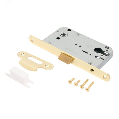 Защёлка АЛЛЮР АРТ 5300-P PB золото без ц/м Замок врезной - 14892 ПТК