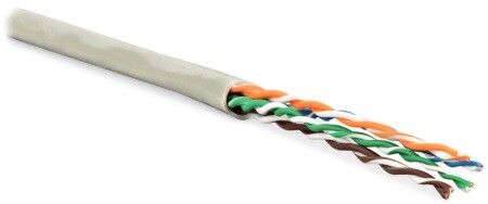 Кабель витая пара неэкранир. U/UTP кат.5E 4 пары 24 AWG МЖ patch LSZH нг(А)-HF -20град.C-+75град.C UUTP4-C5E-P24-IN-LSZH-GY-305 сер. (уп.305м) Hyperline 236311