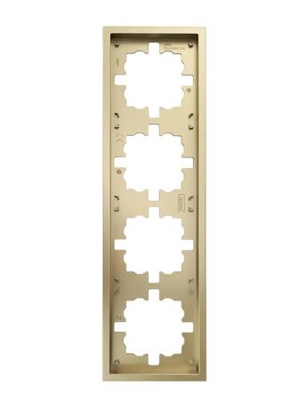Рамка 4-мест. горизонт. ZIMA зол. LEZARD 704-3600-149