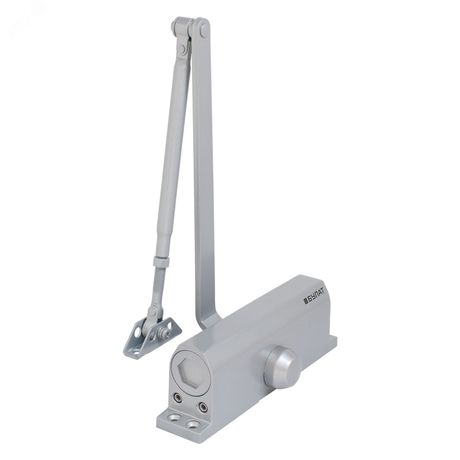 Доводчик дверной БУЛАТ ULTIMATE ДД-150 A-S (80-160 кг) серебро, морозостойкий - 14927 ПТК