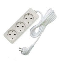 Удлинитель бытовой ТМ Союз 2200 Вт с заземлением 3 гнезда ПВС 10м - 481S-9310