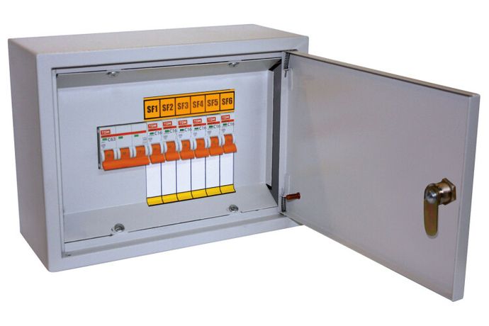 Осветительный щиток с выключателем ОЩВ-6 (63А/16А) 220х300х120мм - SQ1604-0001 TDM