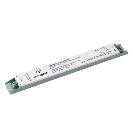 Блок питания ARV-LG-24150-LINEAR-PFC-DALI2-PD (24V, 6.25A, 150W) (ARL, для светодиодных лент, диммируемый, IP20 металл, 5 лет) - 049482 Arlight