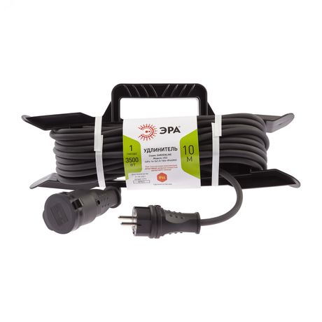 Удлинитель силовой UFx-1e-3x1,5-10m-IP44(KG) на рамке с заземлением 1 розетка 10 м КГ 3х1,5мм2 - Б0050867 ЭРА