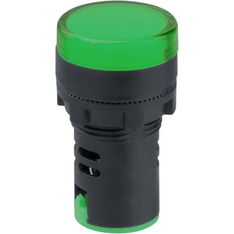 Лампа индикаторная Navigator 82 800 NBI-I-AD22-230-G зеленая d22мм 230В AC/DC | 82800 24409