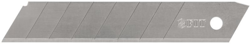 Лезвие для ножа технического 18мм 8 сегментов сталь SK5 (уп.(уп.10шт)) FIT 10421 РОС