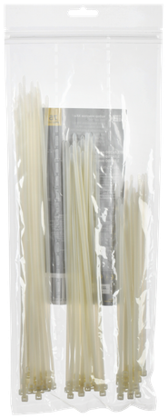 Набор хомутов 3,6х200; 3,6х250; 3,6х300 бел. (75шт/упак) | UNH35-N03-075 IEK