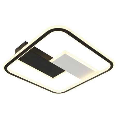 Светильник светодиодный Henri CLL-1-104-RC BK 104Вт 3000К-6000К с пультом ДУ 410х410х50 черн./бел. Эра Б0069747