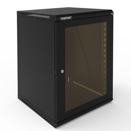 Шкаф телекоммуникационный настенный ТВС-15U-600-600-СР-9005 SUPRLAN 05-2156-B Net.on