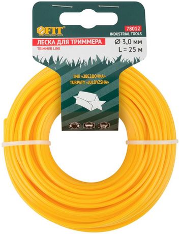 Леска для садовых триммеров ''Звездочка'' 3.0 мм х 25 м - 78012 РОС