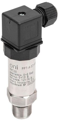 Преобразователь давления PPT20 0,5% 0-6Бар 0-10В M20 DIN43650 ONI - PPT-A-ST-006-0-10-3-2 IEK