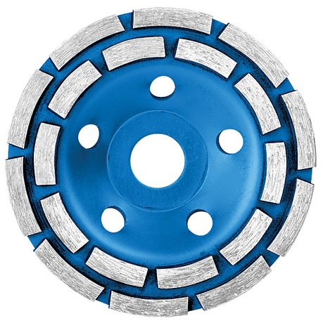 Диск шлифовальный алмазный посадочный диаметр 22.2мм два ряда сегментов 125мм MOS 39518М